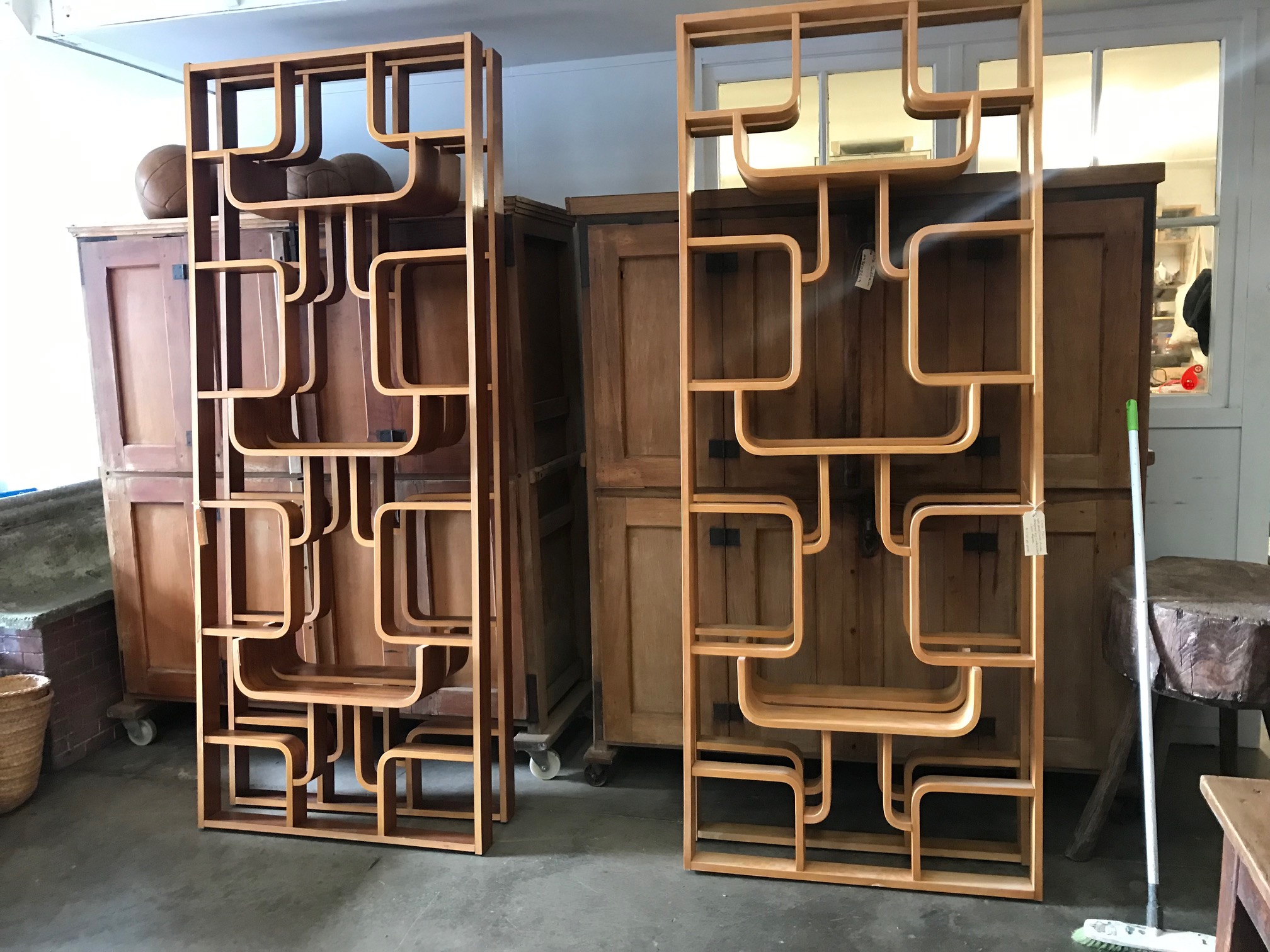 Wall Unit / Room Divider by Ludvik Volak for Dveo Podnik Holesov in