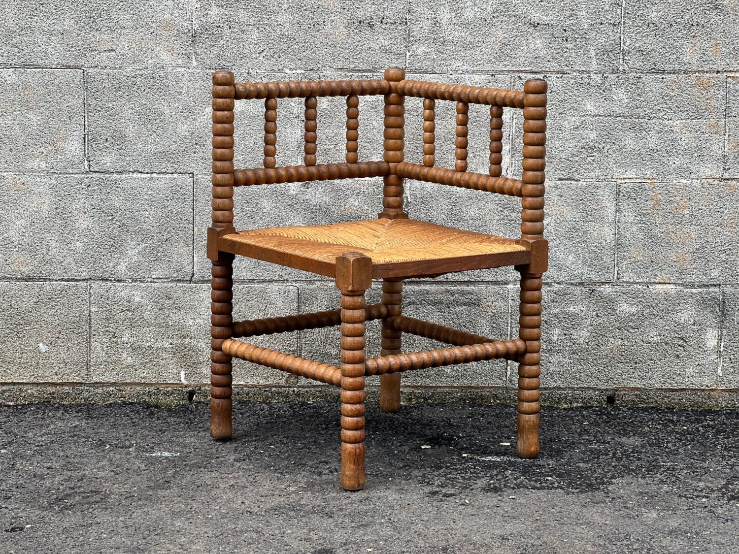 Single corner bobbin stool. in Sold | Vitrine